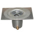 Aluminum 3-Piece Gutter Adapter Kit with Brass Bolt for Rain Chain Installation, Large, Mill Finish